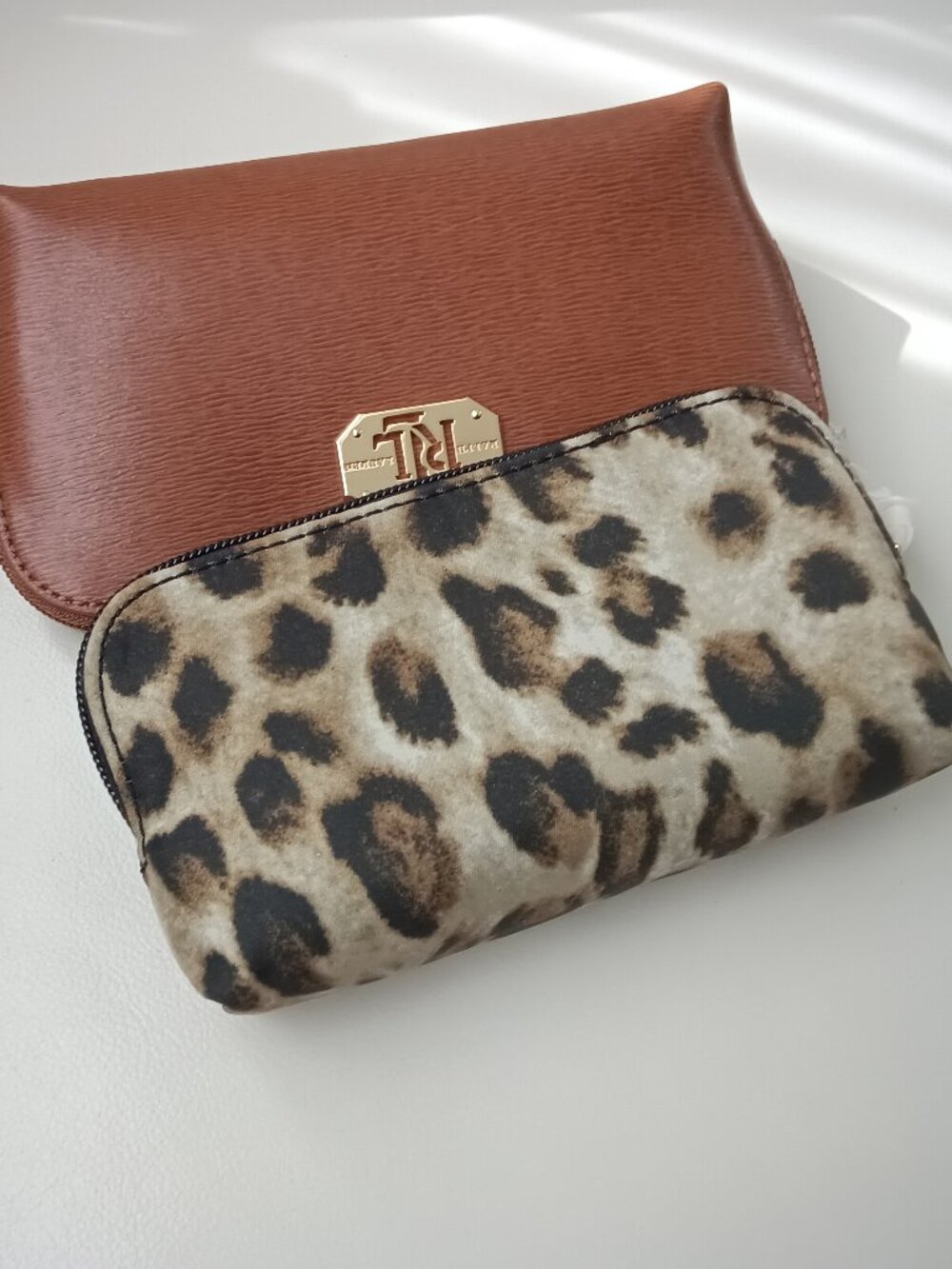 Lauren Ralph Lauren Duo Saffiano Leather Cosmetic Bags